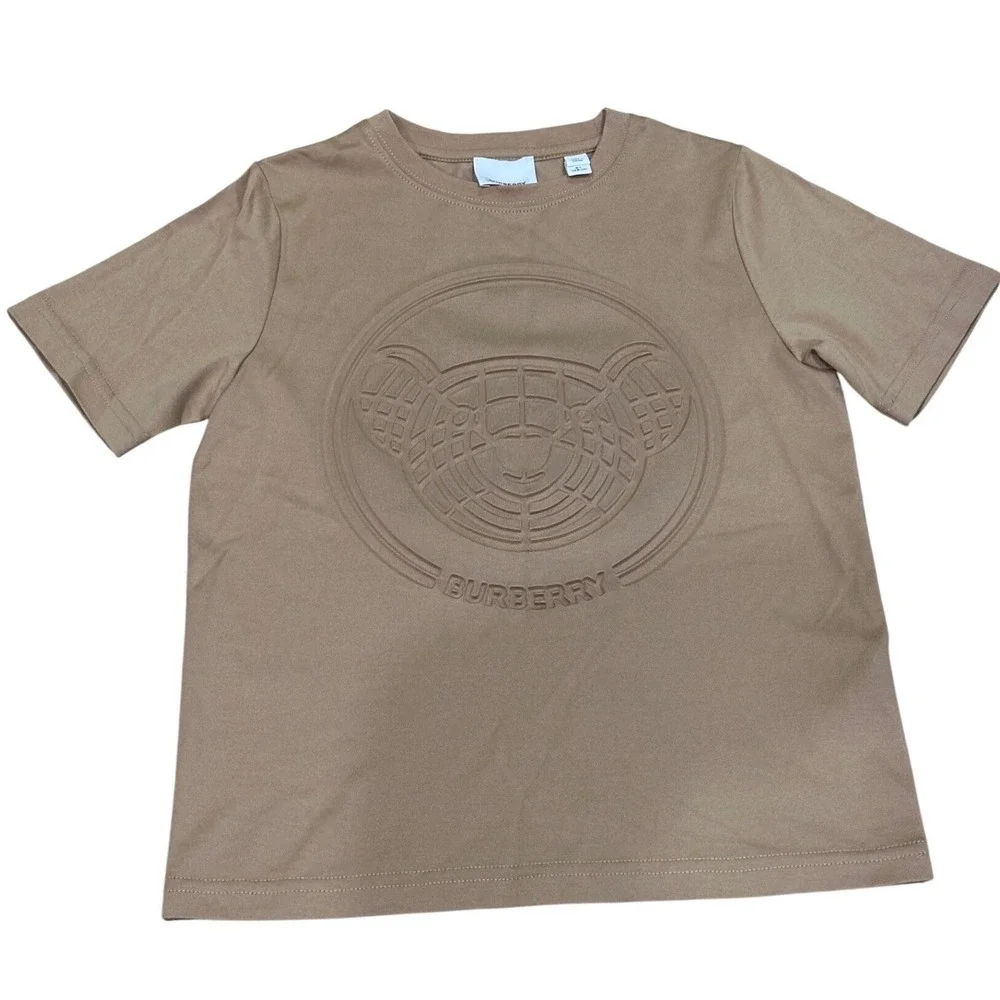 Burberry Boys Thomas Bear Embossed T-Shirt Tan Camel 8Y 128cm